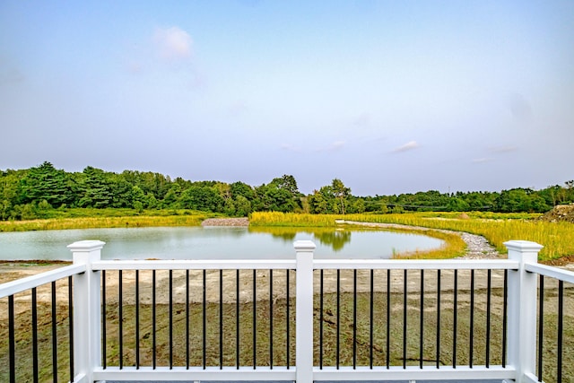 view of water feature