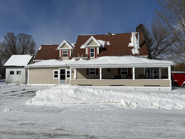 view of front of house with a porch