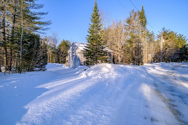 view of snowy yard