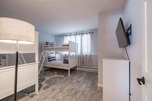 bedroom featuring hardwood / wood-style floors