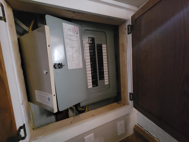 utility room with electric panel