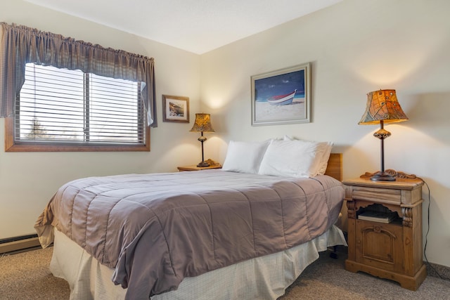 bedroom with carpet floors