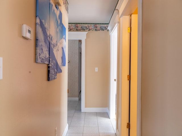 27 Orchard Ln, Minot, ME 04258 - hall featuring light tile patterned floors and baseboards