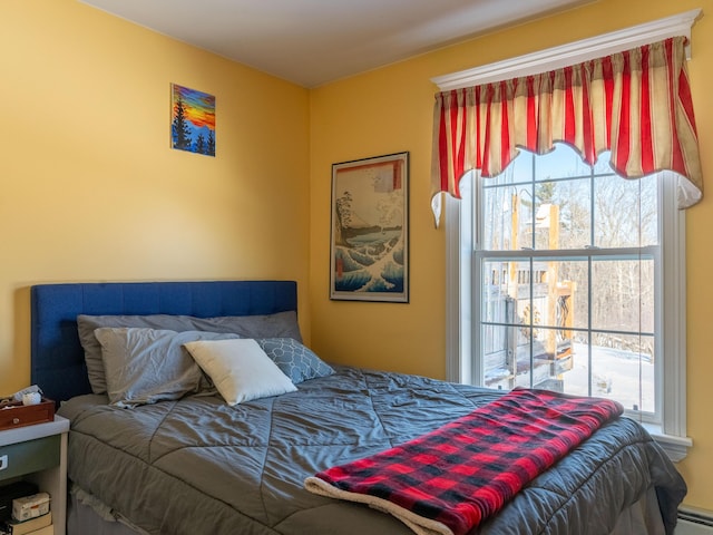 27 Orchard Ln, Minot, ME 04258 - bedroom with multiple windows and a baseboard radiator