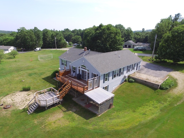 27 Orchard Ln, Minot, ME 04258 - view from above of property