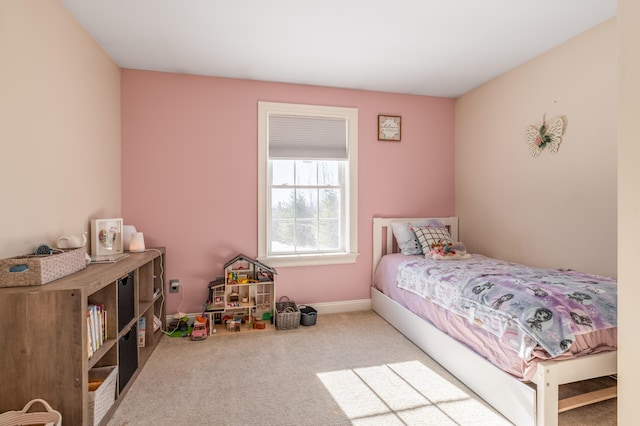 bedroom featuring carpet flooring