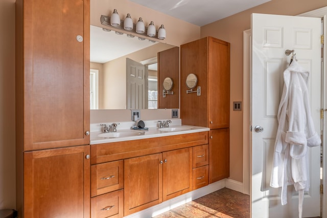 bathroom with vanity