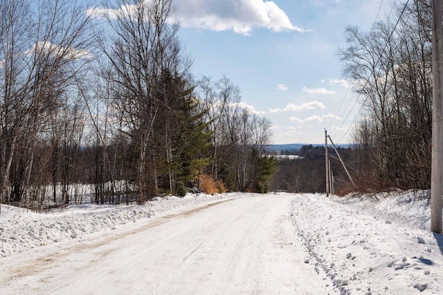 view of road