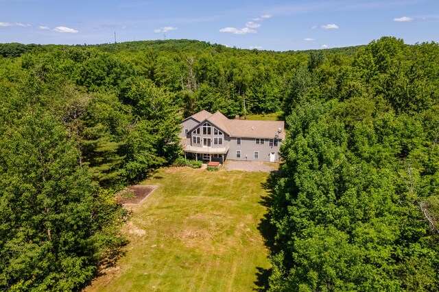 40 Penobscot Ridge Rd, Charleston, ME 04422 - view from above of property featuring a heavily wooded area