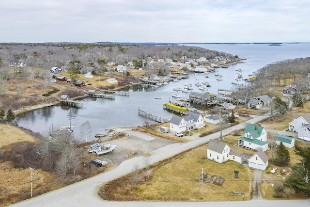 10 Leeman Hill Rd, Bristol, ME 04554 - aerial view of property and surrounding area with a large body of water