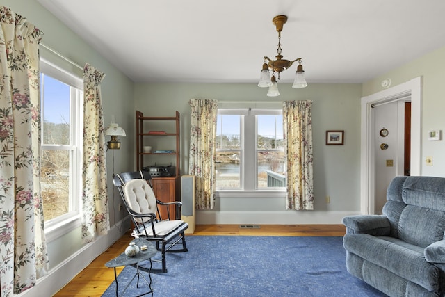 10 Leeman Hill Rd, Bristol, ME 04554 - living area with plenty of natural light, wood finished floors, and baseboards