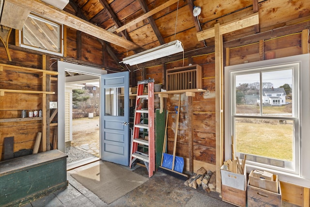 10 Leeman Hill Rd, Bristol, ME 04554 - misc room with vaulted ceiling and wood ceiling