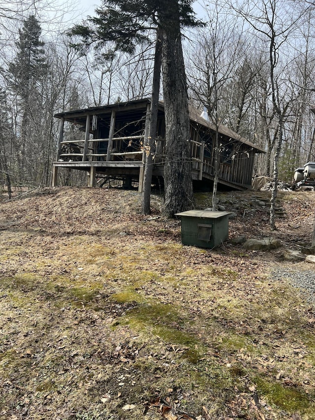 45 Dickson Rd, Carrying Place Town Twp, ME 04961 - view of back of property