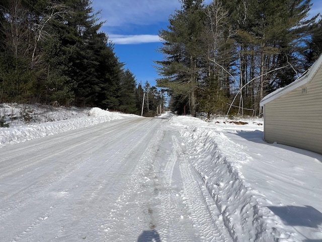 view of road