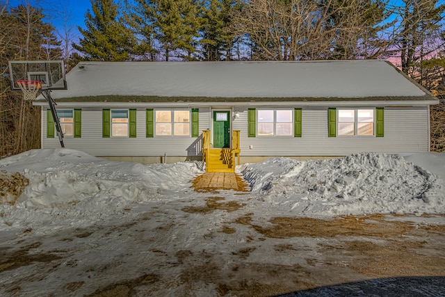 view of front of home