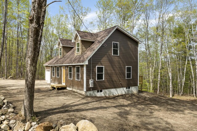 232 Bond Spring Rd, Newfield, ME 04095 - view of home's exterior featuring a shingled roof