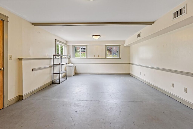 6 Stoddard Ln, Hallowell, ME 04347 - empty room featuring concrete floors and baseboards