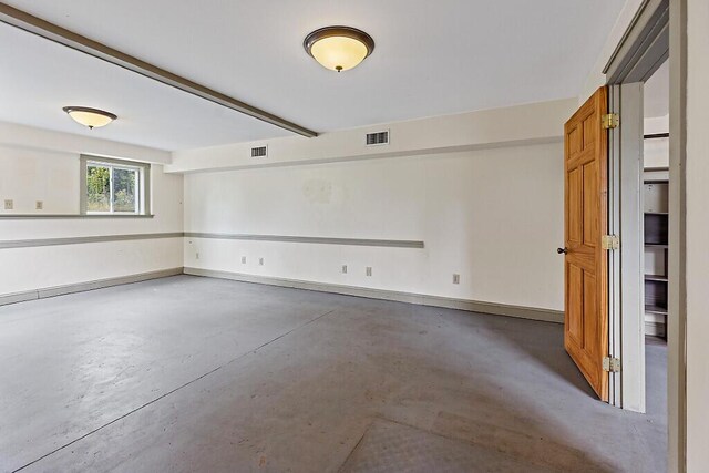 6 Stoddard Ln, Hallowell, ME 04347 - spare room featuring concrete floors and baseboards