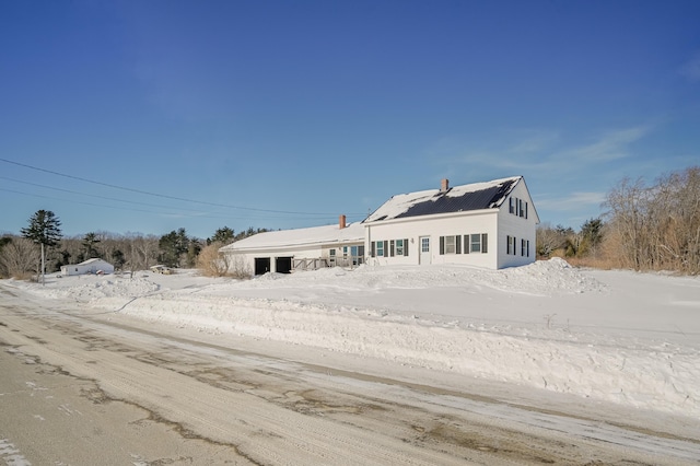 exterior space with a chimney