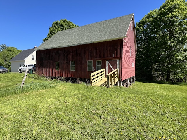 96 Exeter Rd, Garland, ME 04939 - view of barn with a lawn