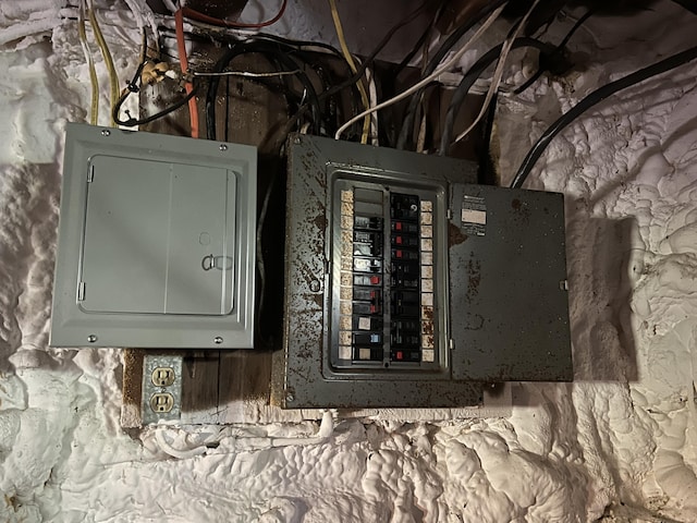 96 Exeter Rd, Garland, ME 04939 - utility room with electric panel