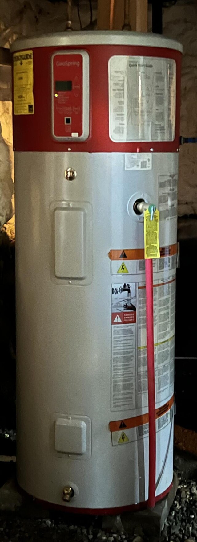 96 Exeter Rd, Garland, ME 04939 - utility room featuring water heater