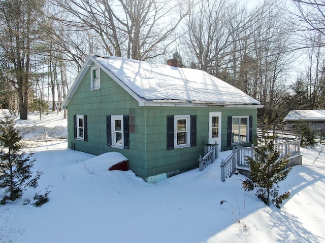 bungalow featuring a garage