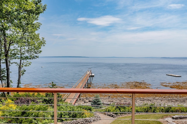 27 Jasmine Way, Belfast, ME 04915 - water view featuring a dock