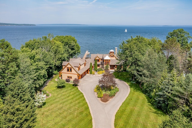 27 Jasmine Way, Belfast, ME 04915 - aerial view of property and surrounding area featuring a nearby body of water