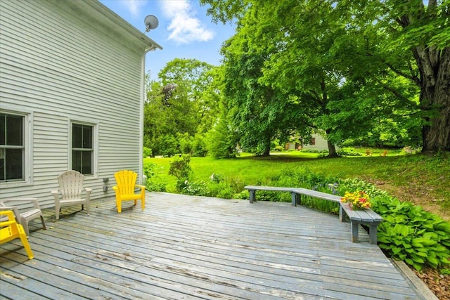 49 Old Village Rd, Winthrop, ME 04364 - view of wooden deck