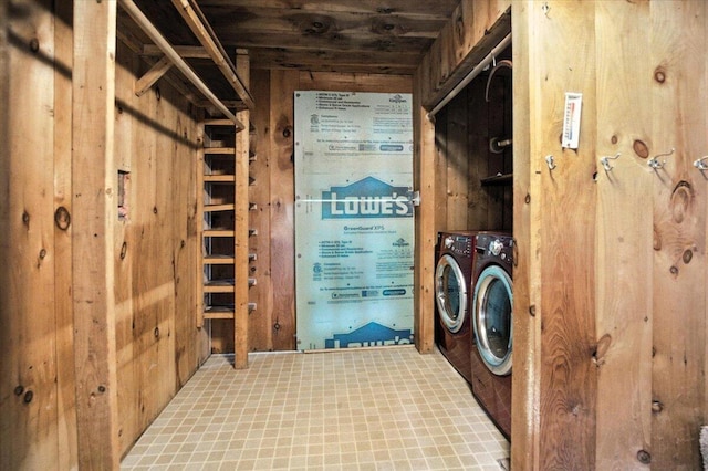 49 Old Village Rd, Winthrop, ME 04364 - laundry area with separate washer and dryer
