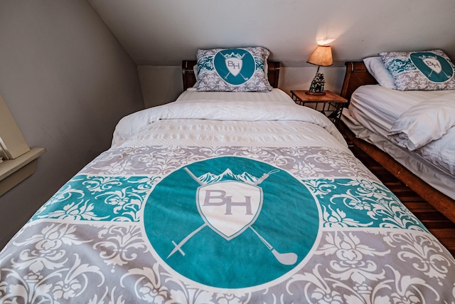 bedroom featuring wood finished floors