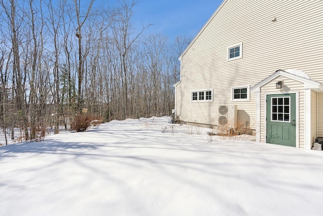 view of snowy yard