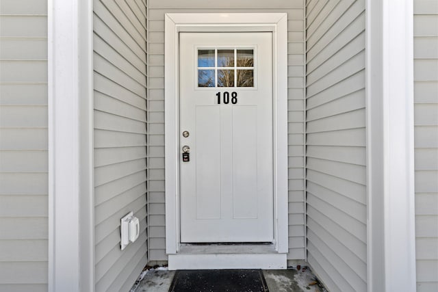 view of entrance to property