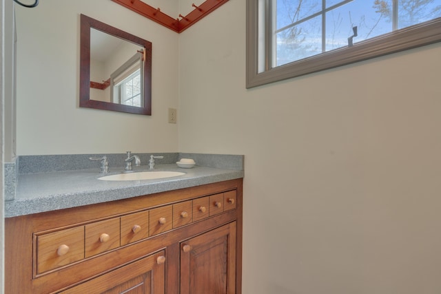 bathroom featuring vanity