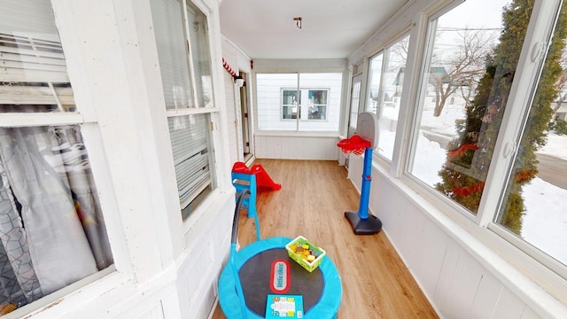 view of sunroom / solarium