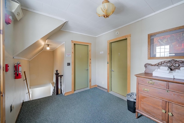 interior space featuring ornamental molding