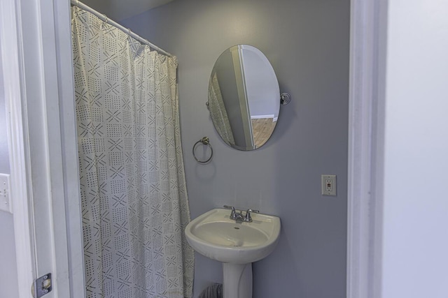 bathroom with a sink