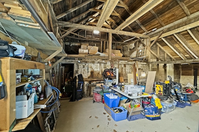 view of storage room