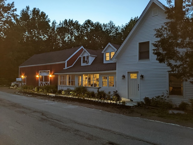 view of front of home