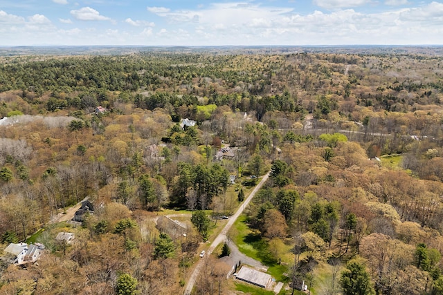 23 Sunny Acres Ln, Boothbay, ME 04537 - aerial view of property and surrounding area featuring a forest