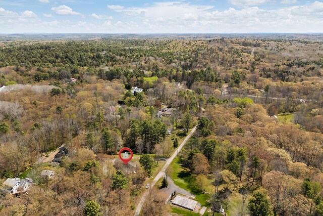 23 Sunny Acres Ln, Boothbay, ME 04537 - aerial view of property's location featuring a forest