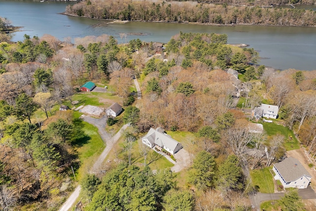 23 Sunny Acres Ln, Boothbay, ME 04537 - bird's eye view of a nearby body of water and a forest