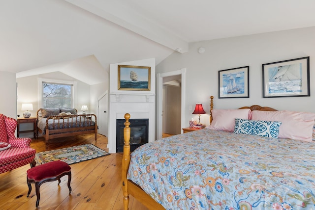 bedroom featuring light wood-style floors