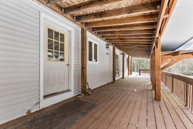 view of wooden terrace