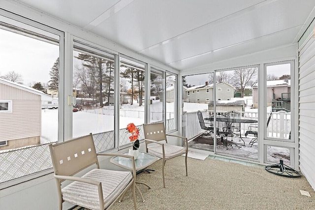 view of sunroom / solarium