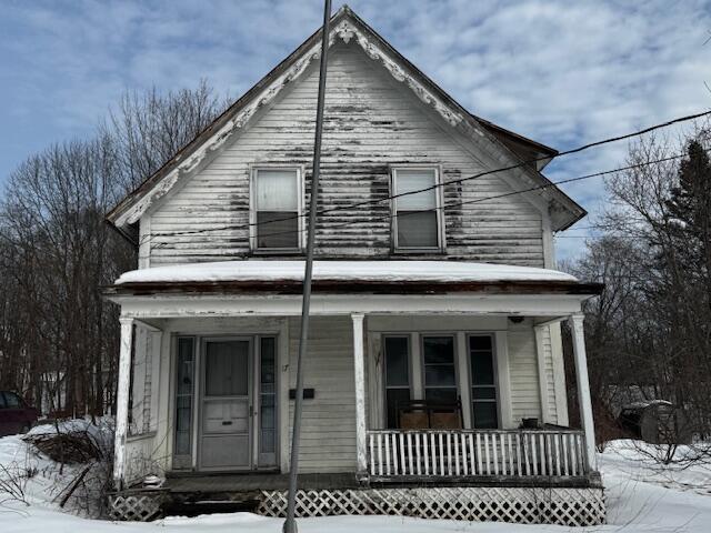 view of front of house with a porch