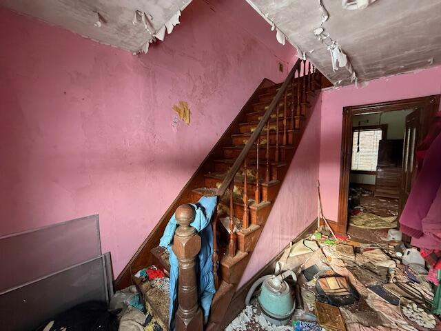 interior space featuring stairs