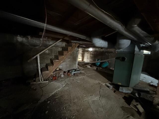 view of basement