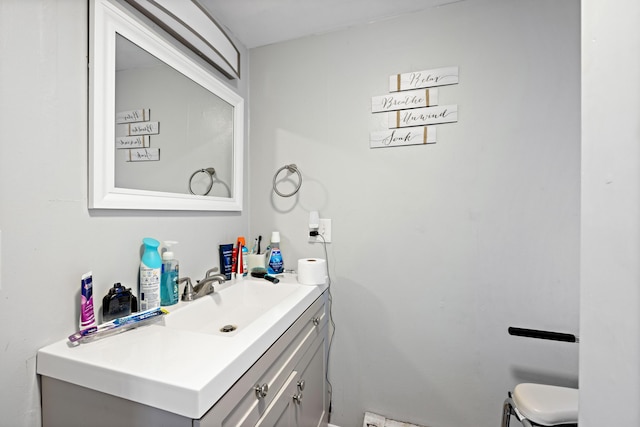 half bath with toilet and vanity